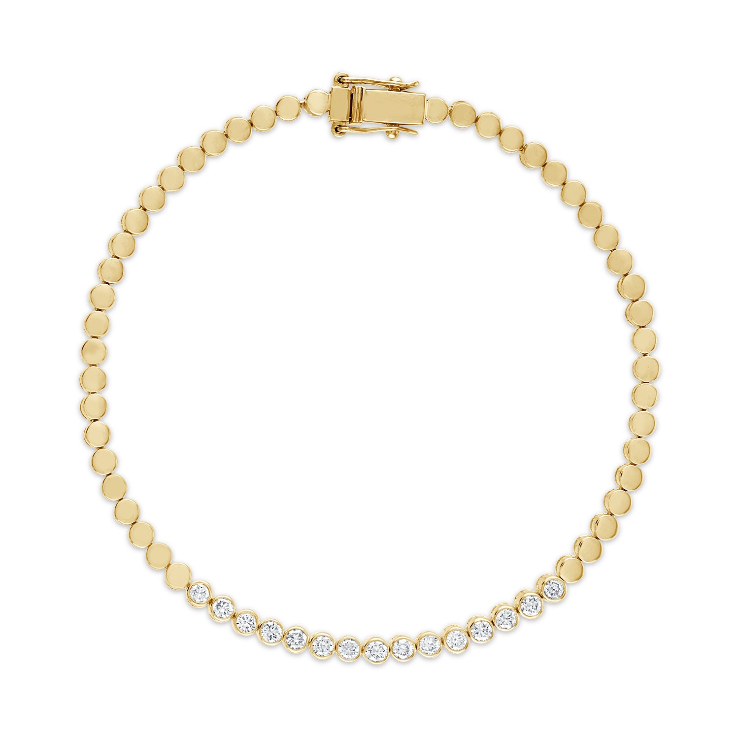 Bracelet with hot sale gold beads