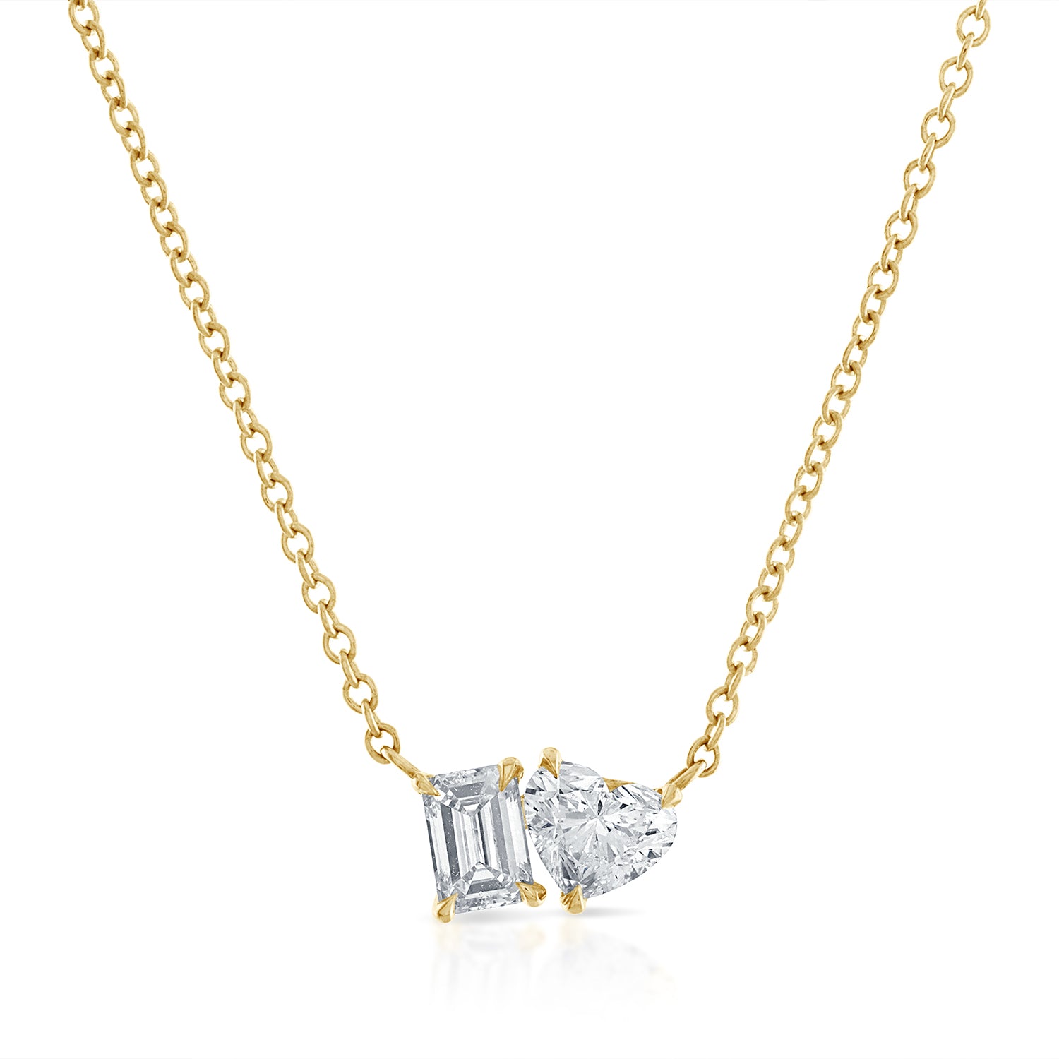Round Brilliant 1.00 ctw VS2 Clarity, G Color Diamond 14kt White Gold Five Stone  Necklace | Costco
