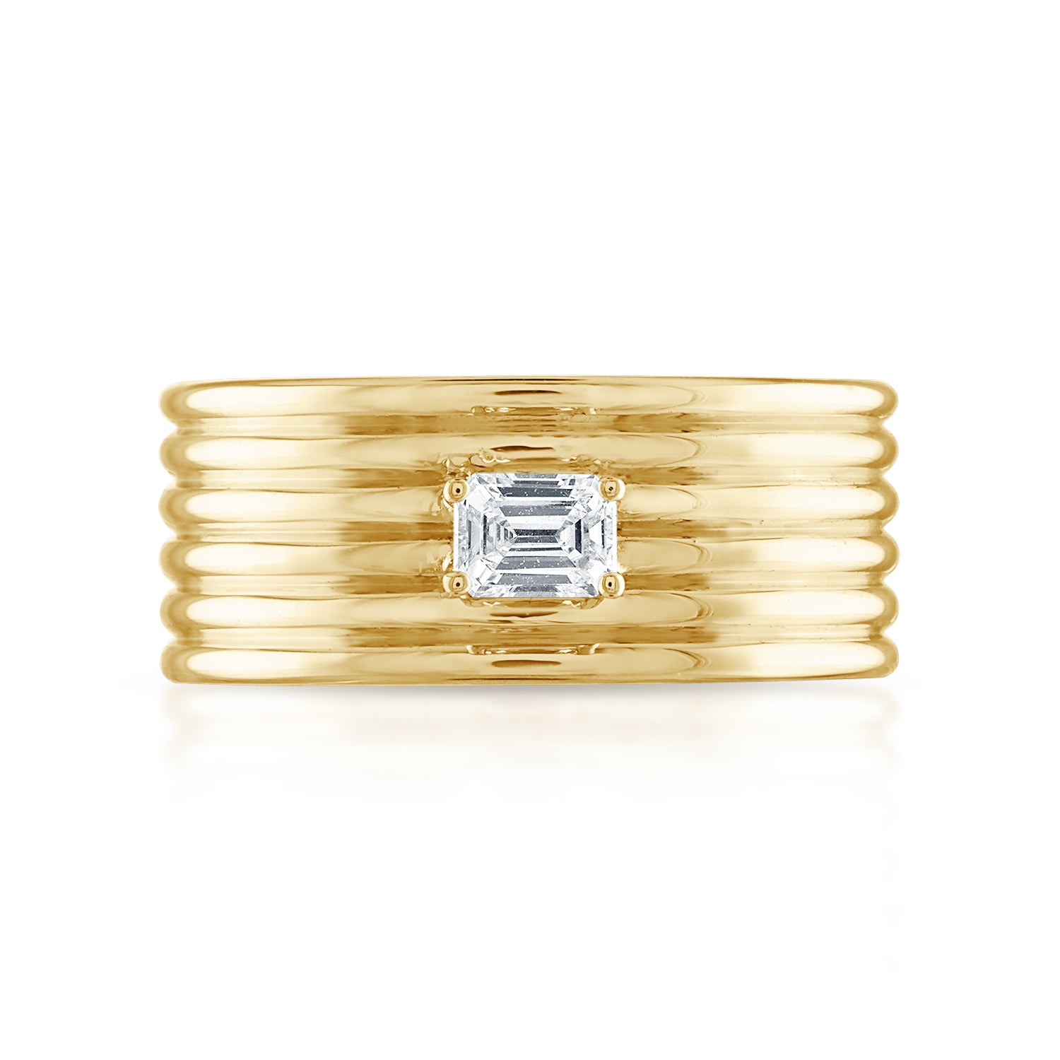 Stacked Coin Diamond Cigar Band