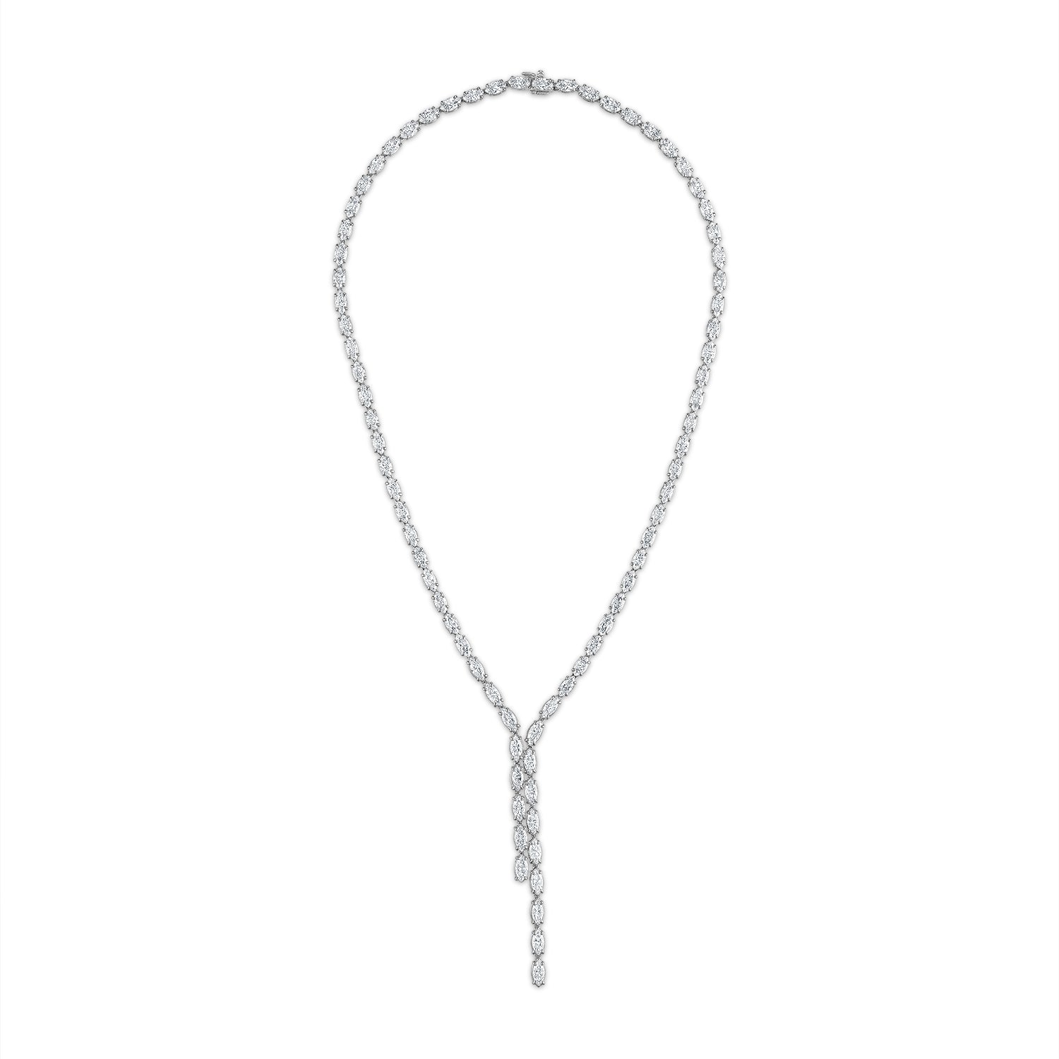 Marquise Diamond Lariat Necklace