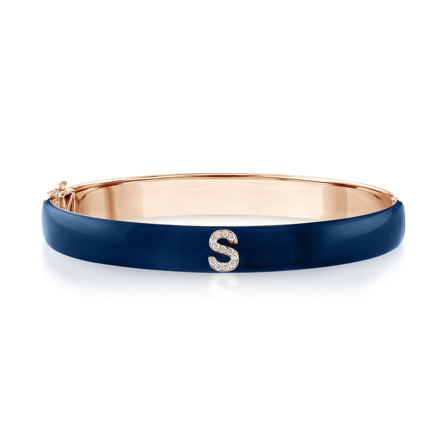 Enamel Letter Bangle