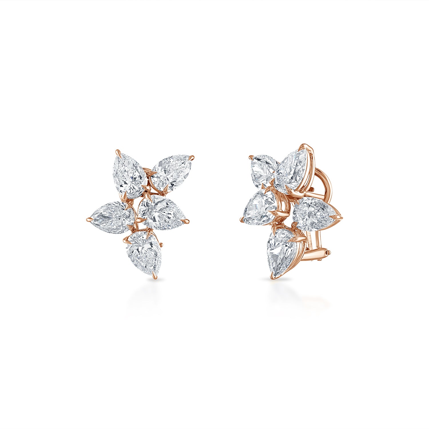 Flower Cluster Earrings Cubic Zirconia Ear Stud Earring Jewery Women Party  Gift | eBay