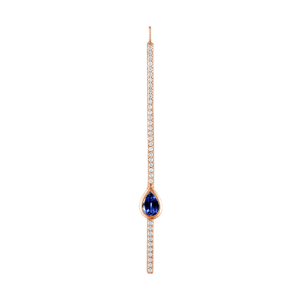 Pear Shape Pave Stick Charm