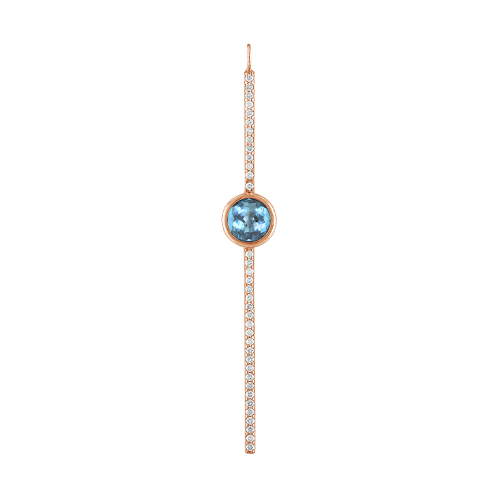 Round Shape Pave Stick Charm