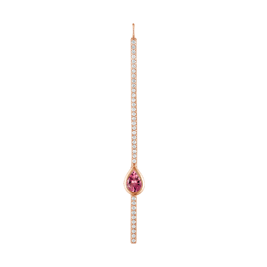 Pear Shape Pave Stick Charm