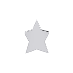 Slider Solid Star Charm