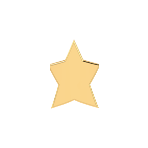 Slider Solid Star Charm