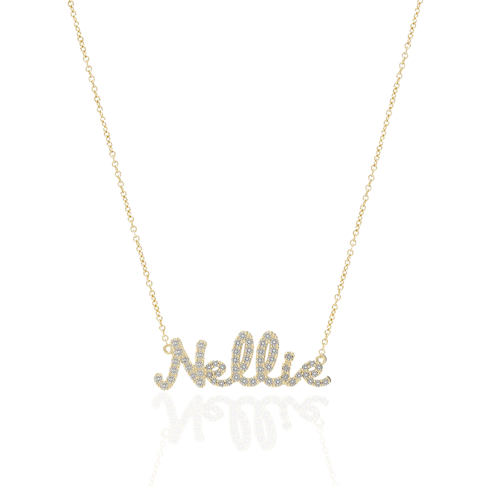 Tiny Treasures Diamond Name Necklace