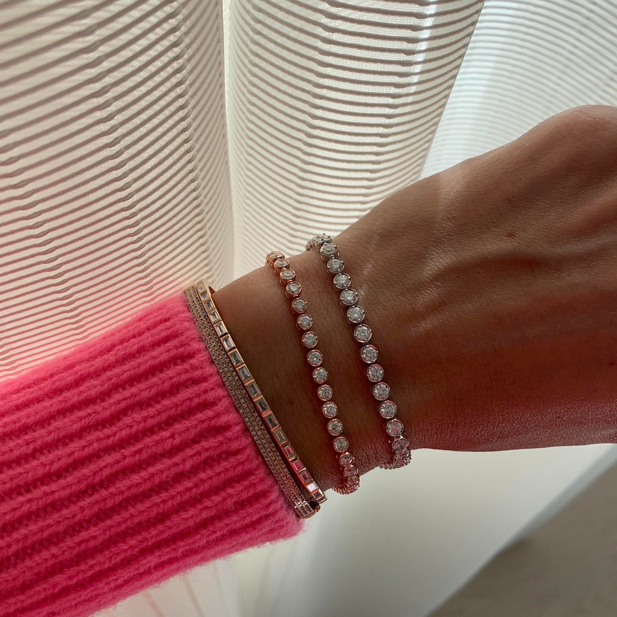 Bezel Tennis Bracelet