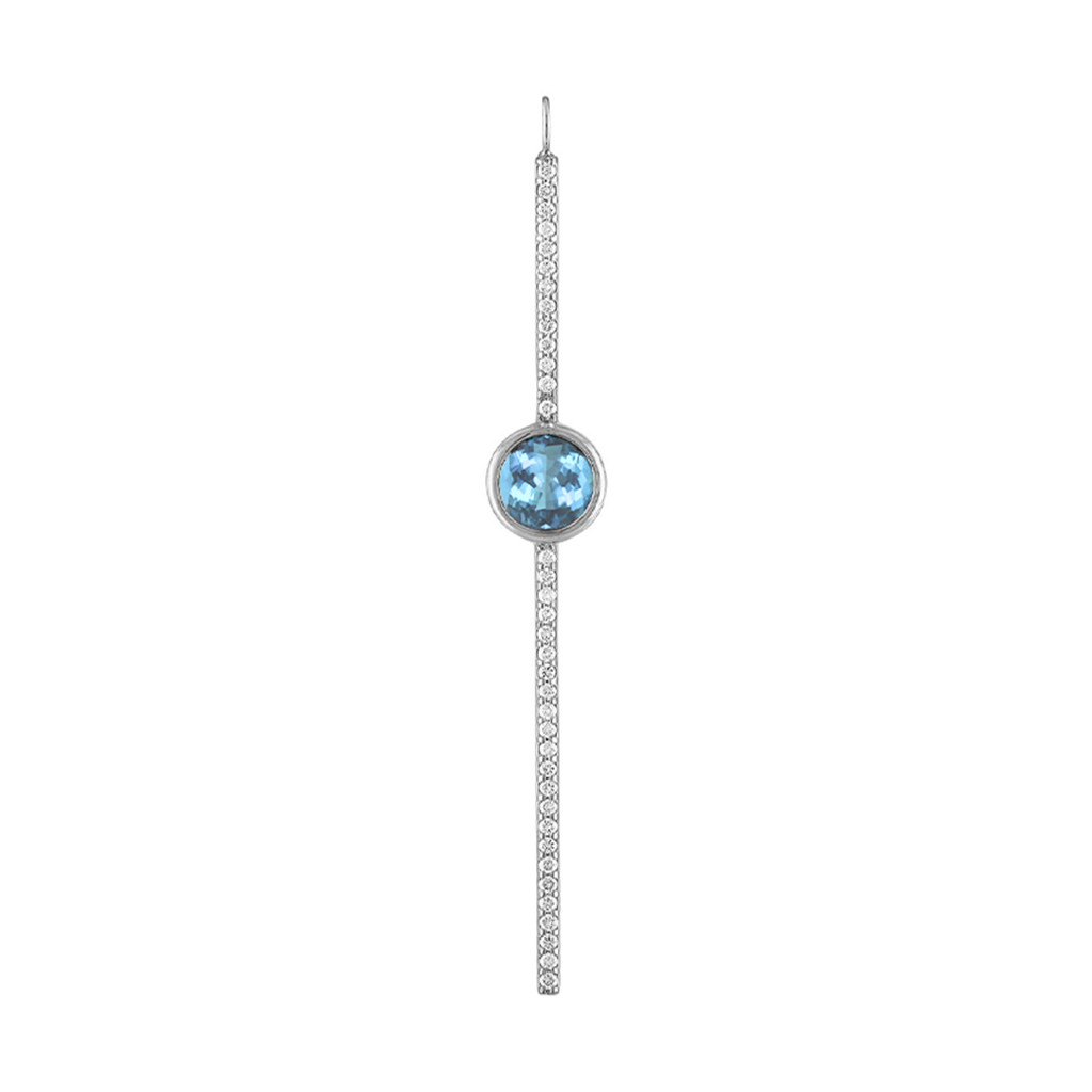 Round Shape Pave Stick Charm